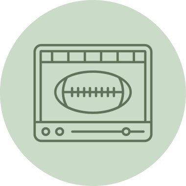 Futbol topu ikonu. İnternet için futbol topu vektör simgelerinin basit çizimi