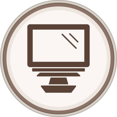 Dizüstü bilgisayar simgesinin vektör çizimi