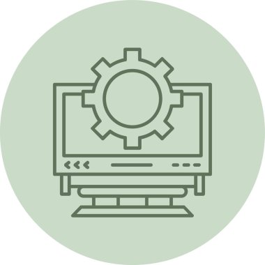 bilgisayar simgesi vektör illüstrasyonu