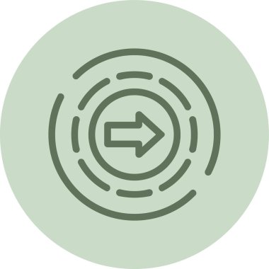 hedef simge vektör illüstrasyonu