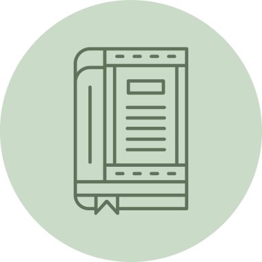 kitap web simgesi vektör illüstrasyonu