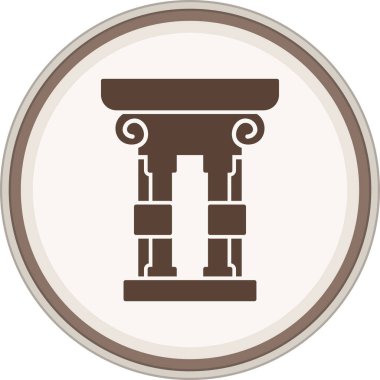 Yunan sütununun vektör illüstrasyonu