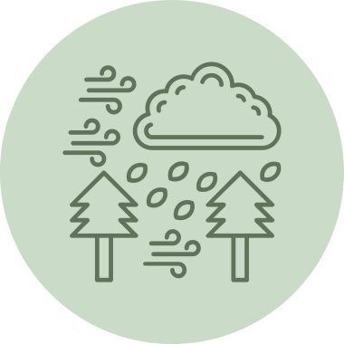 Hava durumu simgesi, vektör illüstrasyonu