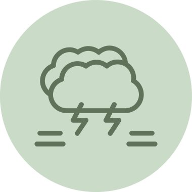 bulut simgesi, vektör illüstrasyonu