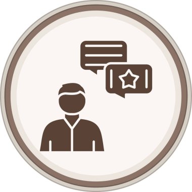 Bir sohbet simgesinin vektör illüstrasyonu