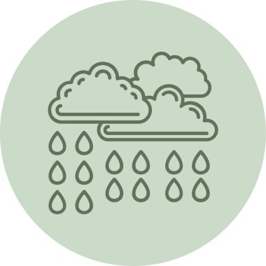 Bulut simgesi vektör illüstrasyonu