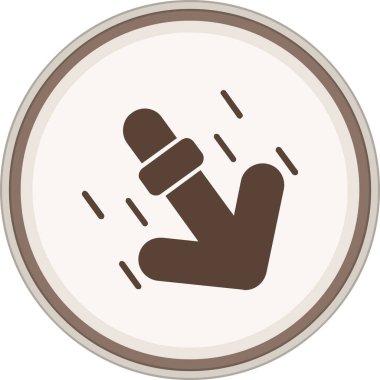 Tek bir simgenin vektör illüstrasyonu