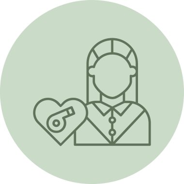 Aşk çifti çizgi simgesi, vektör illüstrasyonu, mutlu adam kavramı işareti, doğrusal düzlükte sembol