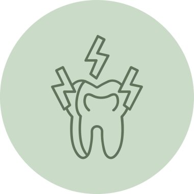 diş simgesi vektör illüstrasyonu