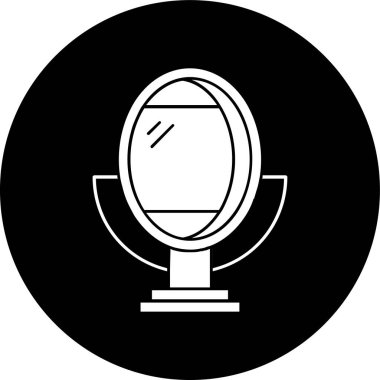 ayna simgesi, vektör illüstrasyonu basit tasarım