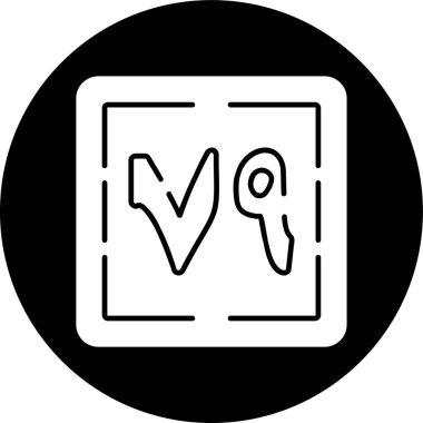 Tis 'a wa Sab' un simgesi, vektör çizimi basit tasarım