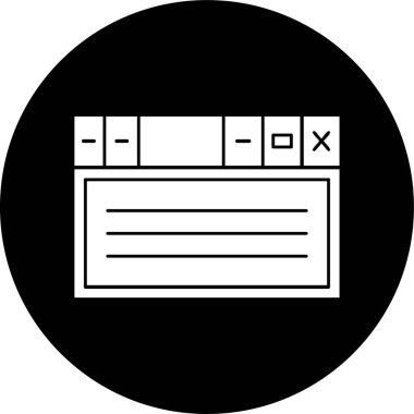 Tarayıcılar simgesi, vektör illüstrasyonu basit tasarım