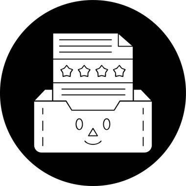 Favourite icon, vector illustration simple design