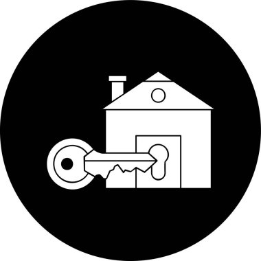 Ev simgesi, vektör illüstrasyonu basit tasarım