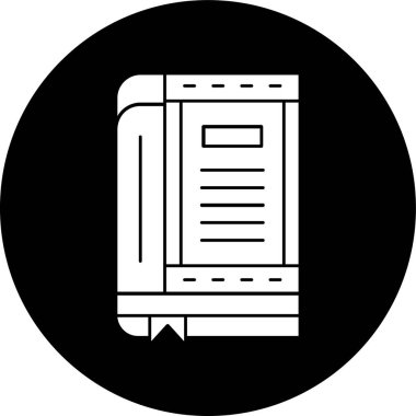 kitap simgesi, vektör illüstrasyonu basit tasarım