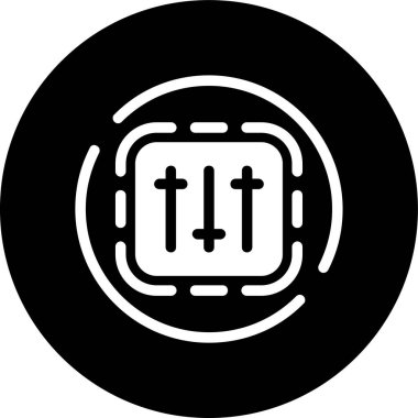 Kaydırma - v - kare simgesi, vektör illüstrasyonu basit tasarım