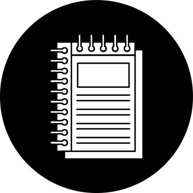 notlar simgesi, vektör illüstrasyonu basit tasarım