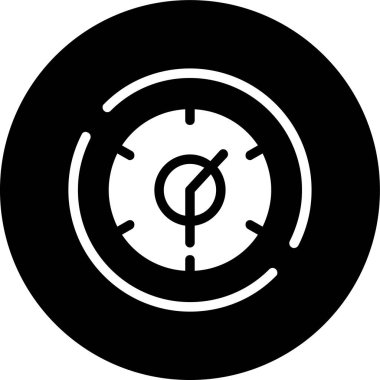 Saat 2: 30 simgesi, vektör illüstrasyonu basit tasarım