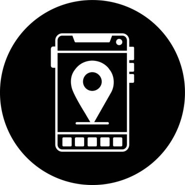 konum simgesi, vektör illüstrasyonu basit tasarım