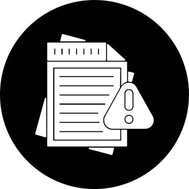 belge simgesi, vektör illüstrasyonu basit tasarım