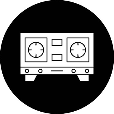 Soba simgesi, vektör illüstrasyonu basit tasarım