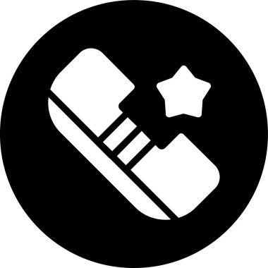 Yıldız derecelendirme simgesi, vektör illüstrasyonu basit tasarım