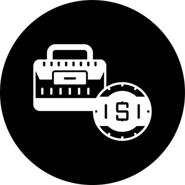 finans simgesi, vektör illüstrasyonu basit tasarım