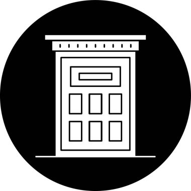 kapı simgesi, vektör illüstrasyonu basit tasarım