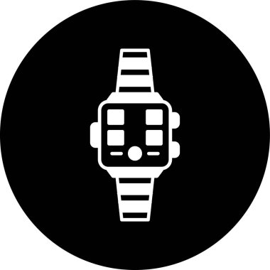 smartwatch simgesi, vektör illüstrasyonu basit tasarım