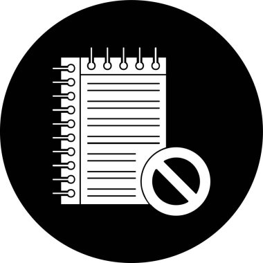 notlar simgesi, vektör illüstrasyonu basit tasarım