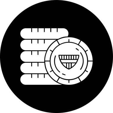 Avusturya Schilling simgesi, vektör illüstrasyonu basit tasarım