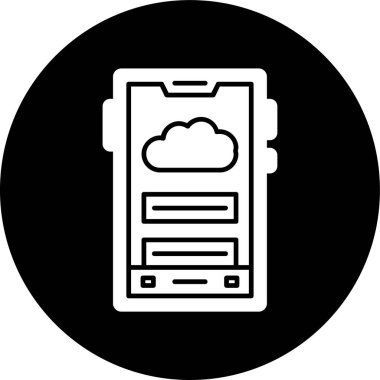 akıllı telefon simgesi, vektör illüstrasyonu basit tasarım