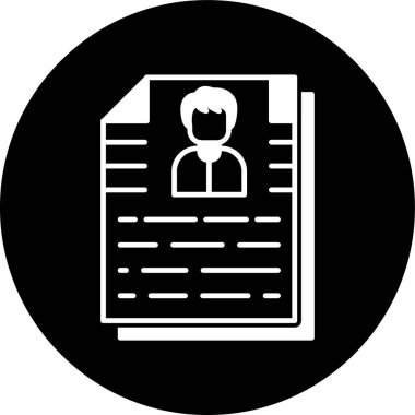 Görev Tanımı simgesi, vektör illüstrasyonu basit tasarım