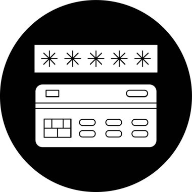 Kredi kartı simgesi, vektör illüstrasyonu basit tasarım