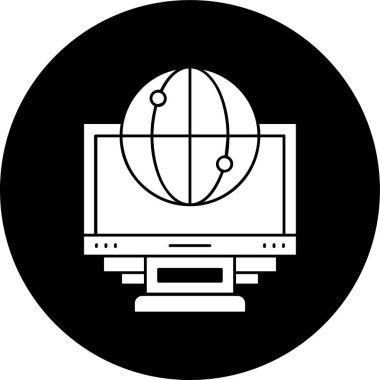 Tarama simgesi, vektör illüstrasyonu basit tasarım