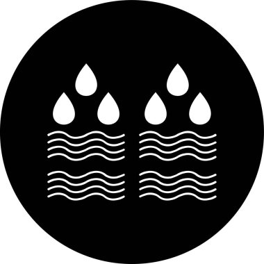 su simgesi, vektör illüstrasyonu basit tasarım