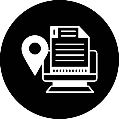 Ayrıntılar simgesi, vektör illüstrasyonu basit tasarım