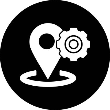 dişli simgesi, vektör illüstrasyonu basit tasarım