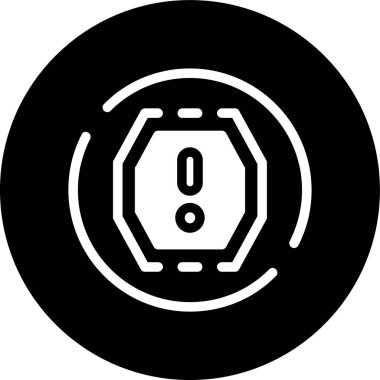 Octagon Ünlem simgesi, vektör illüstrasyonu basit tasarım