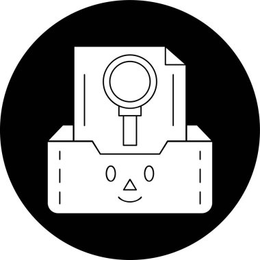 Search icon, vector illustration simple design