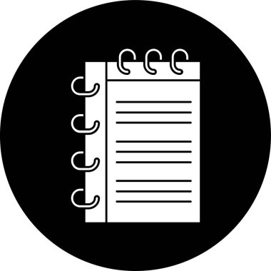 Yapışkan Notlar simgesi, vektör illüstrasyonu basit tasarım