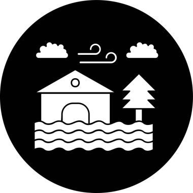 sel simgesi, vektör illüstrasyonu basit tasarım