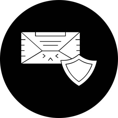 Güvenli simge, vektör illüstrasyonu basit tasarım