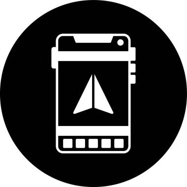 mobil simge, vektör illüstrasyonu basit tasarım