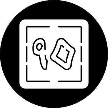 Tis 'un simgesi, vektör illüstrasyonu basit tasarım