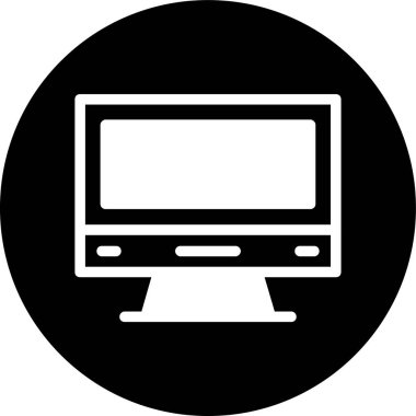 masaüstü simgesi, vektör illüstrasyonu basit tasarım