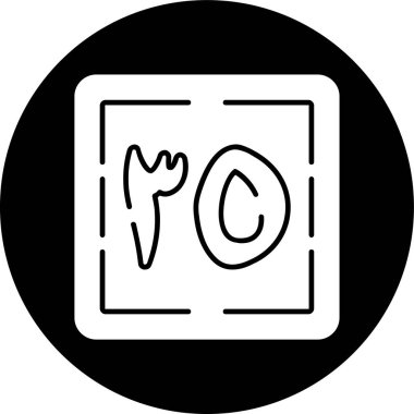 Khamsa wa Thalathun simgesi, vektör çizimi basit tasarım