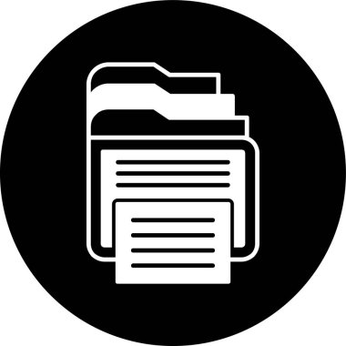 dosya dizini simgesi, vektör illüstrasyonu basit tasarım