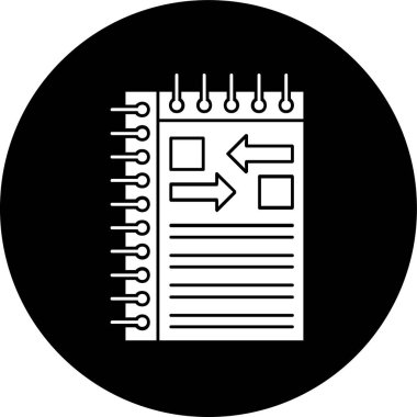 Plan simgesi, vektör illüstrasyonu basit tasarım