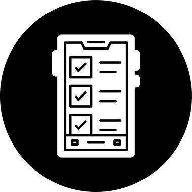 akıllı telefon simgesi, vektör illüstrasyonu basit tasarım